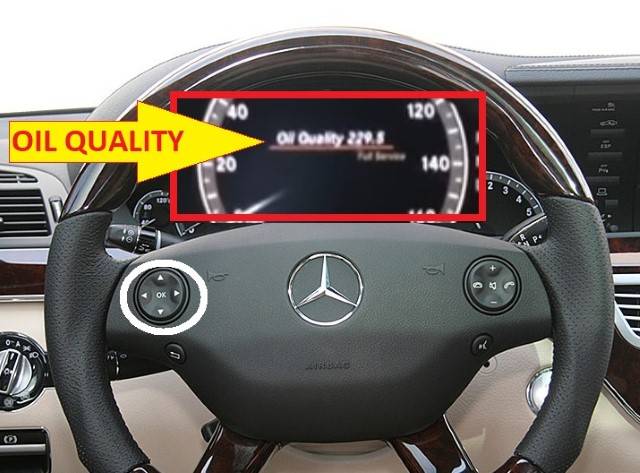 HOW TO RESET- Mercedes-Benz CL-Class C216 Service Light - oil quality