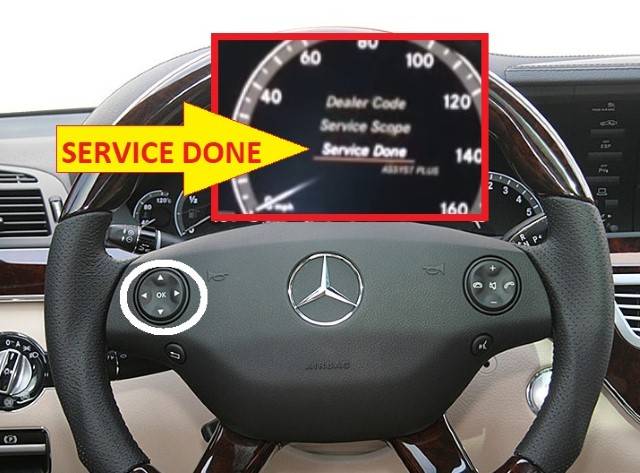 HOW TO RESET- Mercedes-Benz CL-Class C216 Service Light - service done