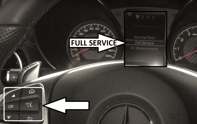 Mercedes-Benz AMG GT Oil Service Reset -full service