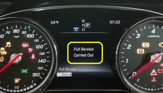Mercedes-Benz E-Class W213 Oil Service Reset- full service carried out