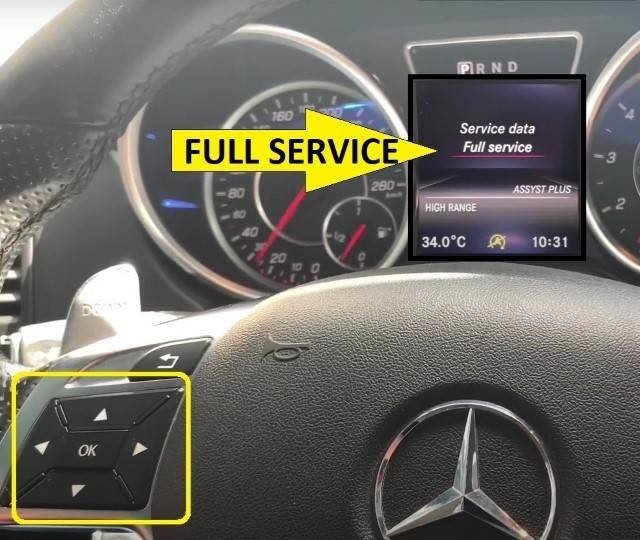 Mercedes-Benz GLE-Class W166 Service Maintenance Light Reset- full service