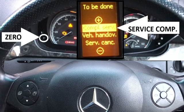 Mercedes-Benz Vito Oil Service Light Reset- zero service complete