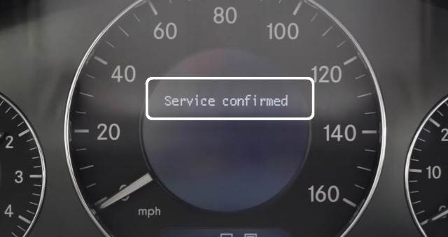 Mercedes-Benz E-Class W211 Oil Service Reset-service confirm
