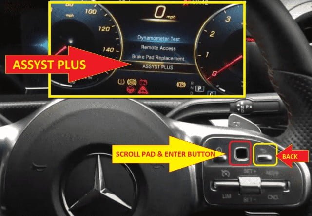 Step 6 -HOW TO RESET Mercedes-Benz AMG A35 Service Light Reset -Assyst plus