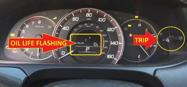 HOW TO RESET - Honda Accord 2013-2017 Oil Service Wrench Light -oil life flashing