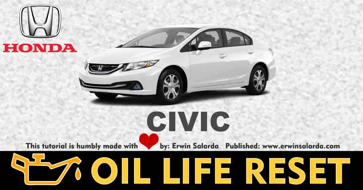 HOW TO RESET- Honda Civic Oil Service Maintenance Light