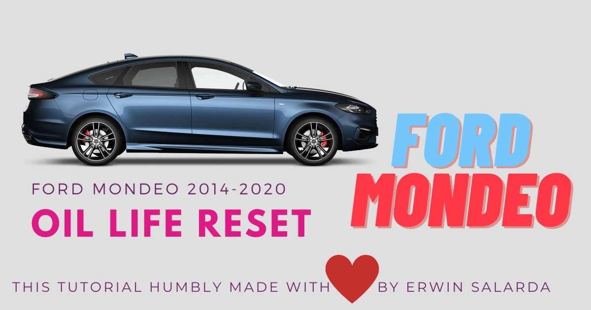 Ford Mondeo 2014-2020 MK5 Engine Oil Life Reset