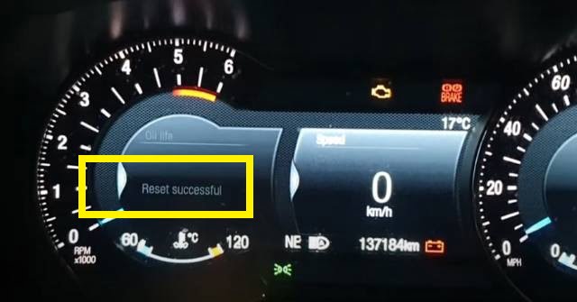 HOW TO RESET - Ford Mondeo MK5 Oil Life Reset - reset successful