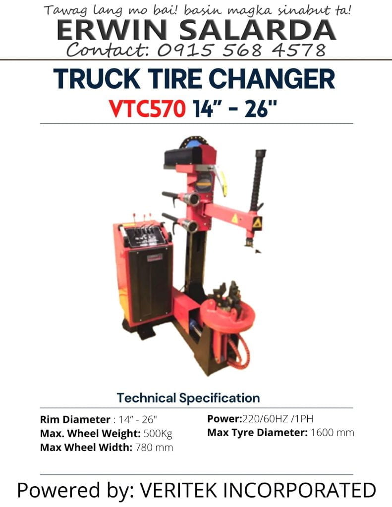 Veritek VTC570 Truck Tire Changer- Philippines