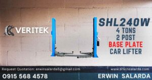 Oil Change Equipment -Veritek SHL240W 2 Post Car Lifter -Philippines