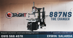 BRIGHT 887ns robotic leverless tire changer