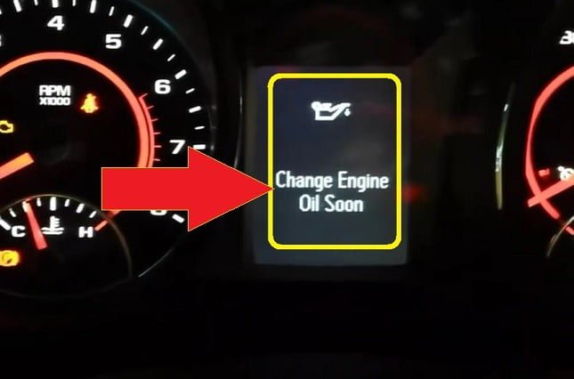 Chevrolet SS oil reset - change engine oil soon reset