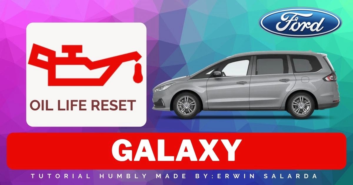 HOW TO RESET: Ford Galaxy Oil Service Maintenance Light 1