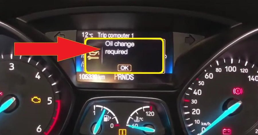 Ford Kuga Oil Change required