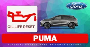 Ford Puma Oil Service Maintenance Reminder Indicator Light Reset