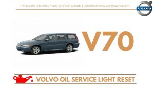 HOW TO RESET Volvo V70 Oil Service Maintenance Reminder Indicator Light