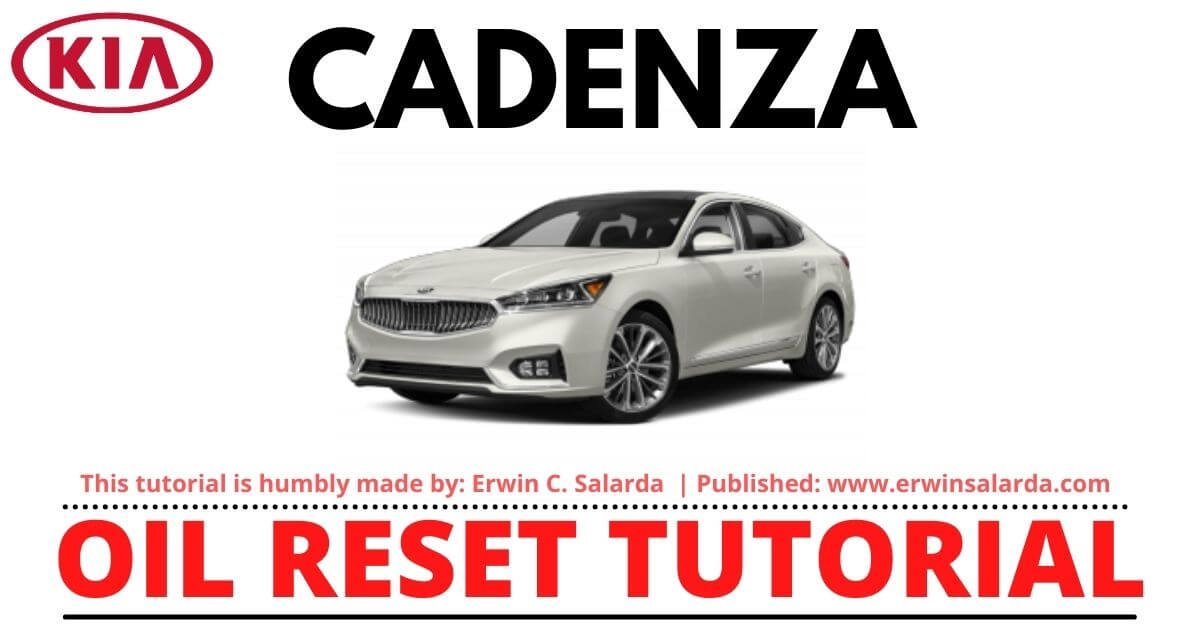 HOW TO RESET: Kia Cadenza Oil Service Required Light