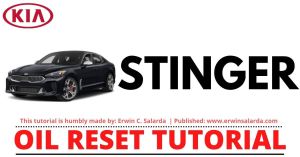 HOW TO RESET: Kia Stinger Service Required Reminder