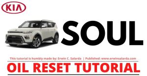 Kia Soul 2014-2020 Engine Oil Life Service Required  Reset