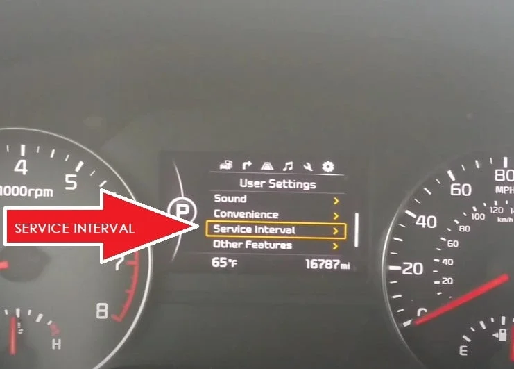 How to Adjust the Next Service Interval Schedule on Kia Niro