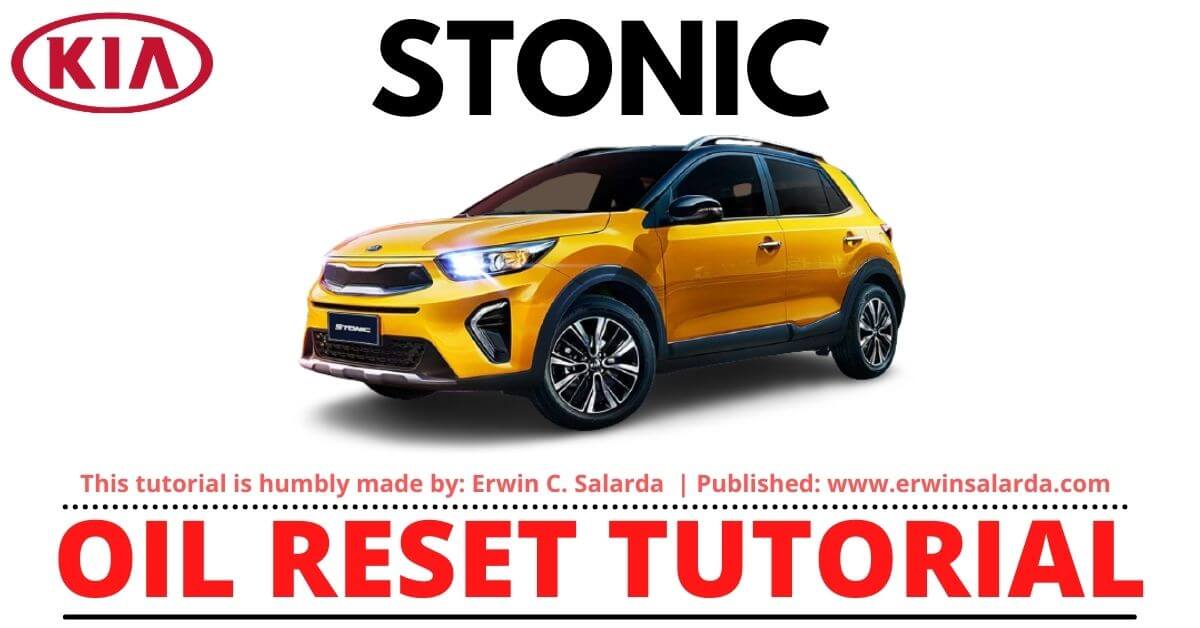 Kia Stonic Oil Service Required Maintenance Reminder Light Reset