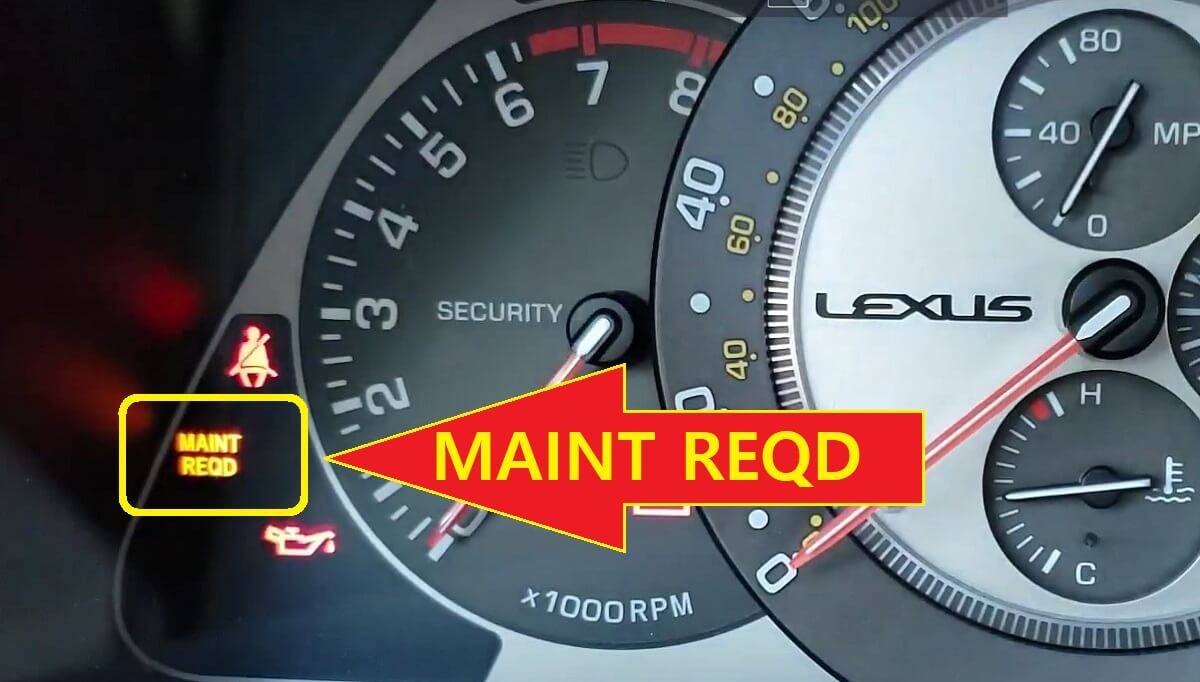 HOW TO RESET Lexus IS300 Oil Service Maintenance Required