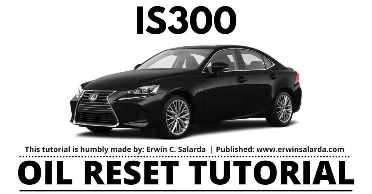 HOW TO RESET: Lexus IS300 Oil Service Maintenance Required