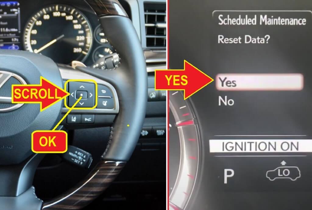 Lexus LX450D -yes to reset data