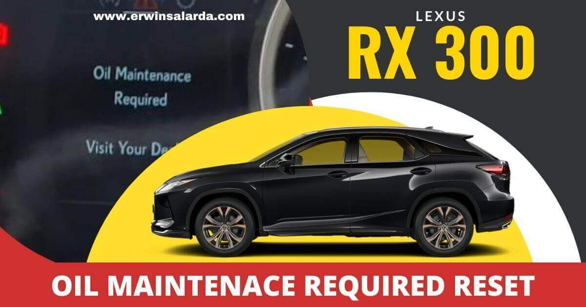 Lexus RX 300 Oil reset tutorial