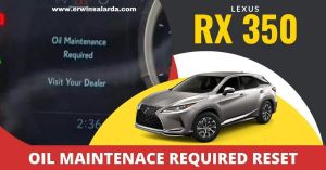 Lexus RX350 Oil Reset tutorial