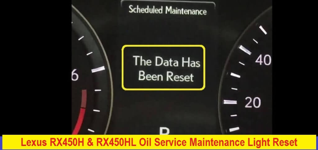 Lexus RX450H-RX450HL- data has been reset