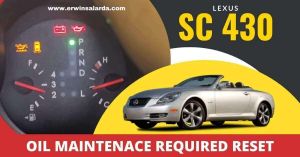 Lexus SC430 Oil reset tutorial