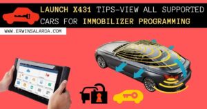 Launch X431 -Immobilizer programming