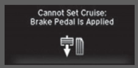 brake pedal applied