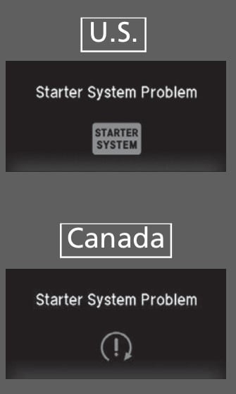STARTER SYSTEM PROBLEM