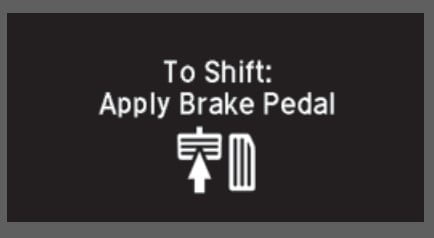 apply brake pedal