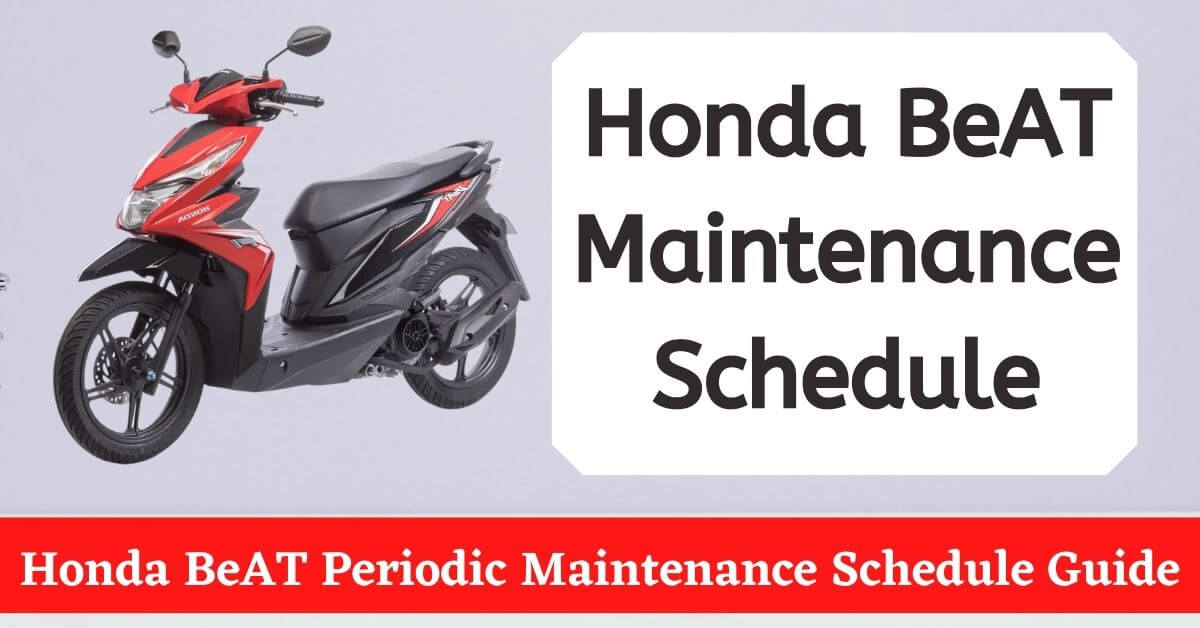 Honda BeAT Periodic Maintenance Schedule Guide