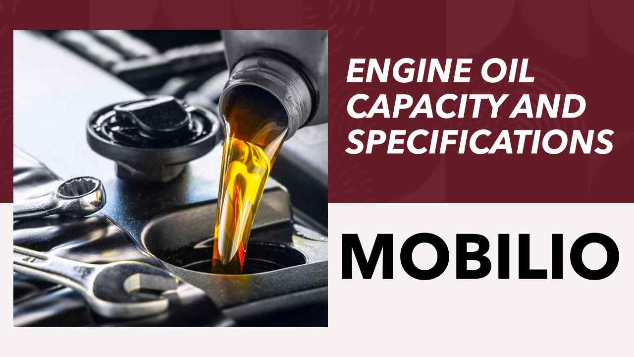 Honda MOBILIO Engine Oil Capacity and Viscosity