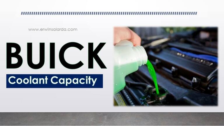 Buick Car models Engine Coolant Capacity Guide